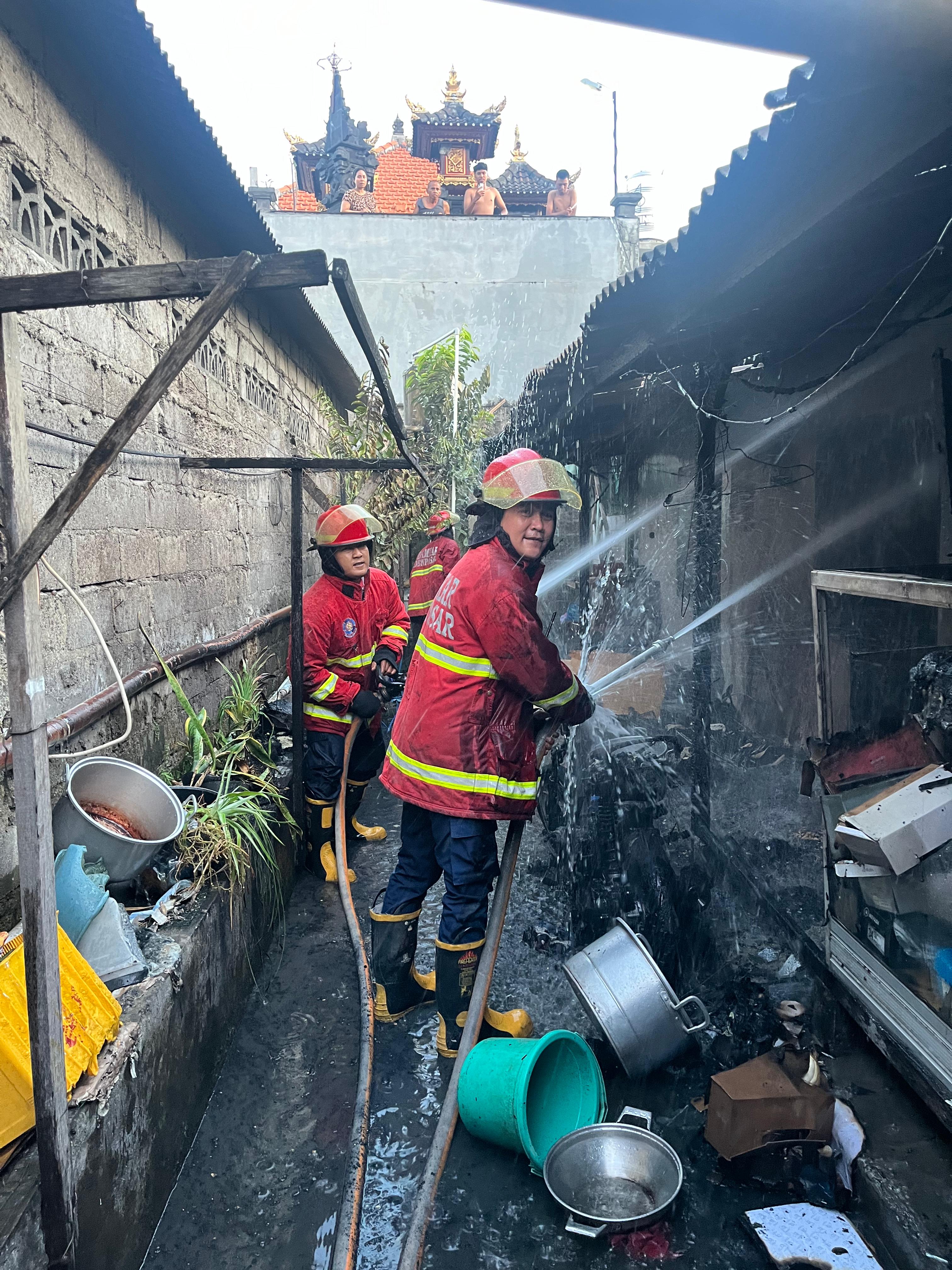 Kebakaran Rumah Jl Gatsu VI A Denpasar 