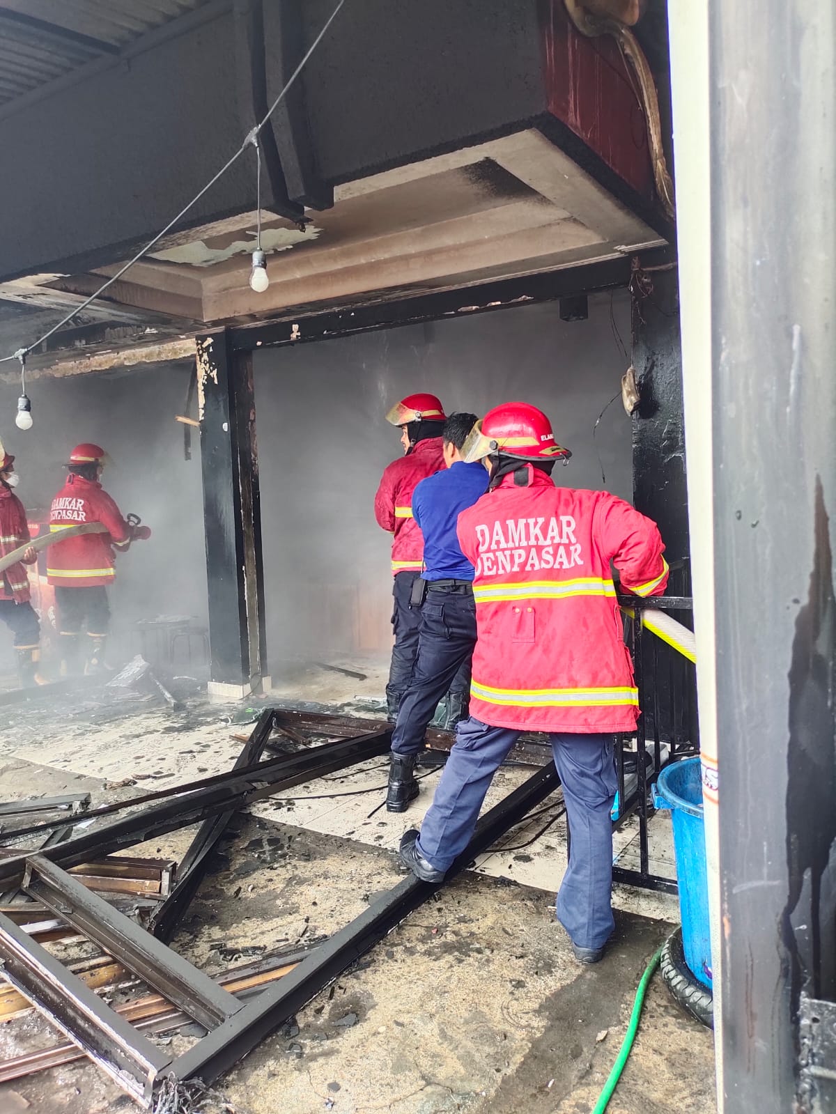 Kebakaran Toko Vape Jl Pulau Komodo Denpasar